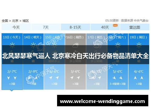 北风瑟瑟寒气逼人 北京寒冷白天出行必备物品清单大全